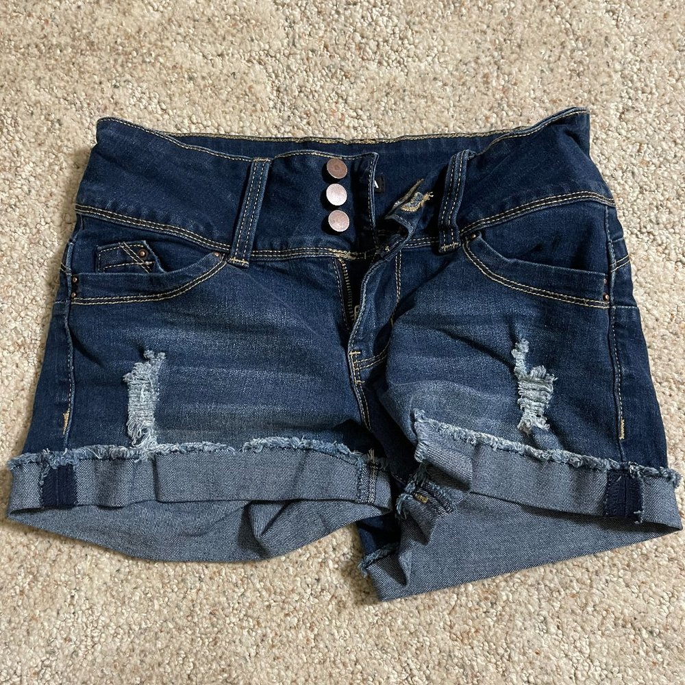 Blue Denim Shorts
